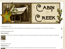 Tablet Screenshot of cabincreekdesigns.blogspot.com