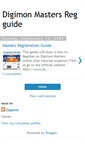 Mobile Screenshot of digimonmastersguide.blogspot.com