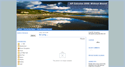 Desktop Screenshot of apcalc2008.blogspot.com