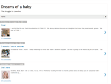 Tablet Screenshot of dreamsofababy.blogspot.com