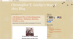 Desktop Screenshot of chrisgeorgewarof1812.blogspot.com