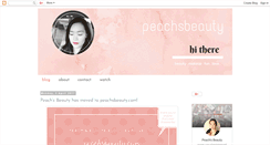 Desktop Screenshot of peachsbeauty.blogspot.com