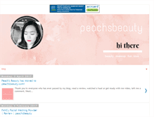 Tablet Screenshot of peachsbeauty.blogspot.com