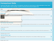 Tablet Screenshot of homeschool-skills.blogspot.com