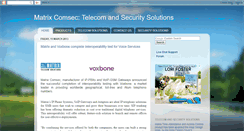 Desktop Screenshot of matrixcomsec.blogspot.com