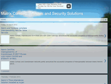 Tablet Screenshot of matrixcomsec.blogspot.com
