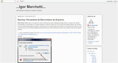 Desktop Screenshot of igormarchetti.blogspot.com