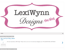 Tablet Screenshot of lexiwynndesigns.blogspot.com