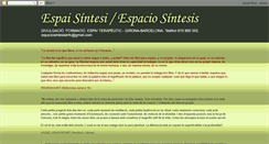 Desktop Screenshot of espaciosintesis.blogspot.com