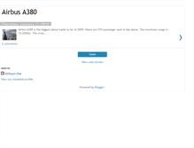 Tablet Screenshot of airbus---a380.blogspot.com