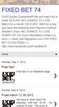 Mobile Screenshot of fixed-bet74.blogspot.com