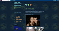 Desktop Screenshot of canto-das-noticias-lusoespanholas.blogspot.com