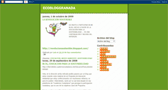 Desktop Screenshot of ecobloggranada.blogspot.com