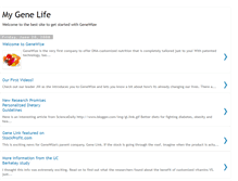 Tablet Screenshot of genewizehealth.blogspot.com