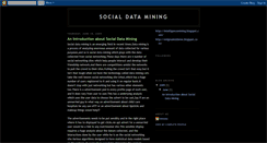Desktop Screenshot of introsocialdatamining.blogspot.com