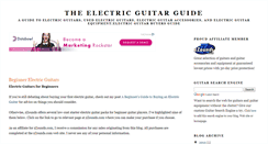 Desktop Screenshot of electric-guitarguide.blogspot.com