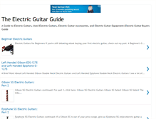 Tablet Screenshot of electric-guitarguide.blogspot.com