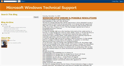 Desktop Screenshot of mswindowssupport.blogspot.com