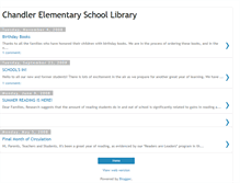 Tablet Screenshot of chandlerlibrary.blogspot.com