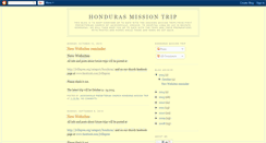 Desktop Screenshot of hondurasmissiontrip2008.blogspot.com