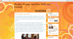 Desktop Screenshot of healthywealthandwisenotbutlearning.blogspot.com