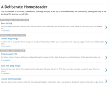 Tablet Screenshot of deliberatehomsteader.blogspot.com