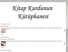 Tablet Screenshot of kitapkurdununkutuphanesi.blogspot.com