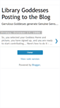 Mobile Screenshot of librarygoddesses-posting.blogspot.com