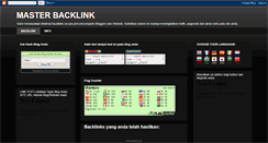 Desktop Screenshot of masterbacklink.blogspot.com