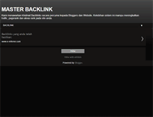 Tablet Screenshot of masterbacklink.blogspot.com