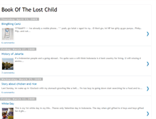 Tablet Screenshot of bookofthelostchild.blogspot.com