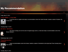 Tablet Screenshot of irecommendthissong.blogspot.com