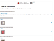 Tablet Screenshot of 1000matchboxes.blogspot.com