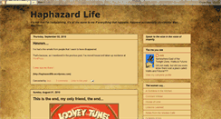 Desktop Screenshot of haphazardlife.blogspot.com