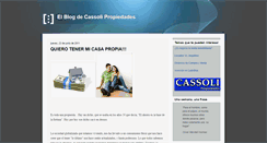 Desktop Screenshot of cassolipropiedades.blogspot.com