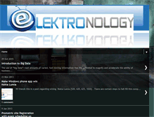 Tablet Screenshot of elektronology.blogspot.com