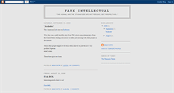 Desktop Screenshot of fauxintellectual.blogspot.com