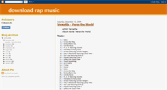 Desktop Screenshot of downloadrapmusic69.blogspot.com