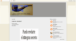 Desktop Screenshot of esto-no-esunblog.blogspot.com