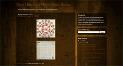 Desktop Screenshot of ninehundredmilesfromhome.blogspot.com