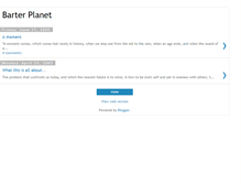 Tablet Screenshot of barterplanet.blogspot.com