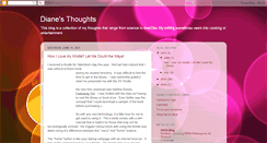 Desktop Screenshot of dianesthoughts-blog.blogspot.com