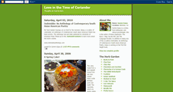 Desktop Screenshot of loveinthetimeofcoriander.blogspot.com