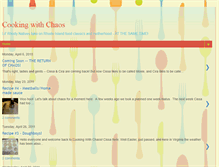 Tablet Screenshot of cookingchaotic.blogspot.com