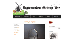 Desktop Screenshot of degirmendenmektupvar.blogspot.com