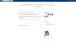 Desktop Screenshot of frontiervillecheats.blogspot.com