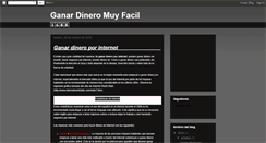 Desktop Screenshot of dineroyfacil.blogspot.com