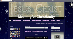 Desktop Screenshot of meaningfulchristianity.blogspot.com