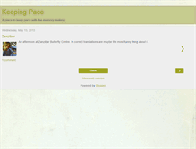 Tablet Screenshot of kbh-keepingpace.blogspot.com