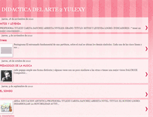 Tablet Screenshot of didacticadelarte2yulexy.blogspot.com